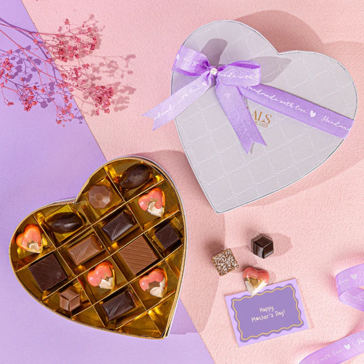 Dove Grey Heart (14pcs)